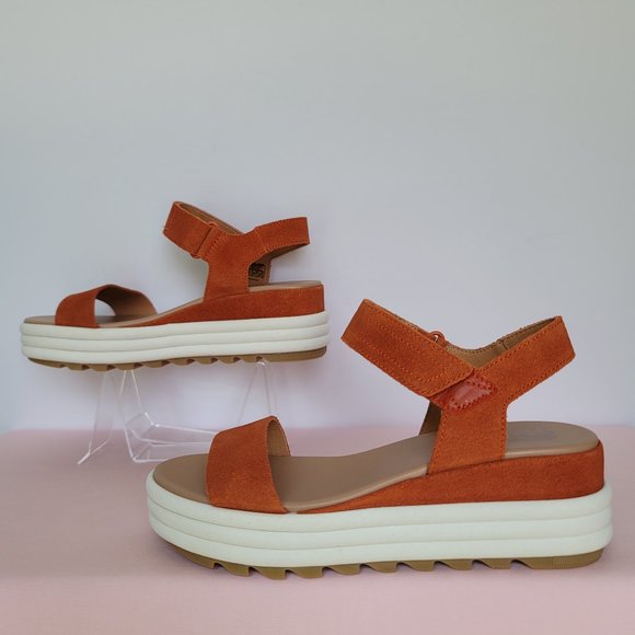 SOREL Cameron Flatform Suede Sports Sandals-Desert Sun- Women’s US Size 9 ⭐ - Picture 12 of 16